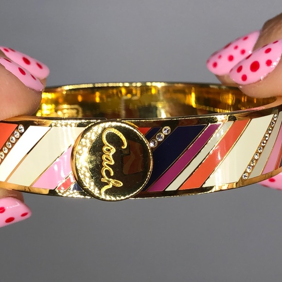 ✨SOLD✨ COACH Multicolour Stone Bangle - Picture 2 of 7